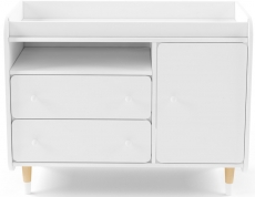 Комод з пеленальним столиком IndigoWood Bubble II Duo white